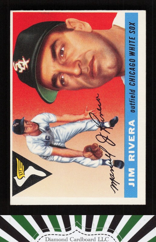 1955 Topps #58 Jim Rivera EXMT a, front