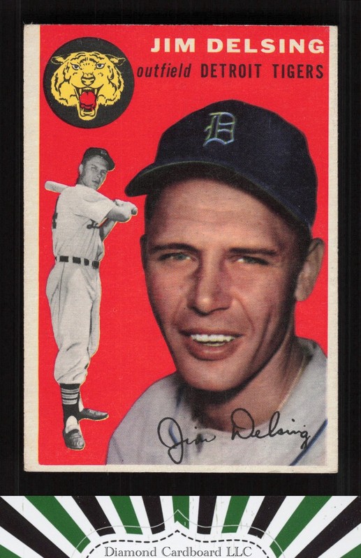 1954 Topps #111 Jim Delsing VGEX+ b, front