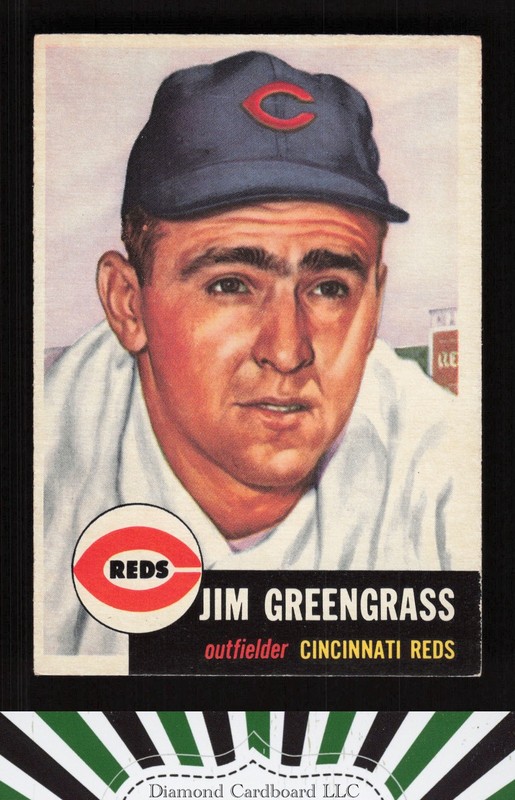 1953 Topps #209 Jim Greengrass EX f, front