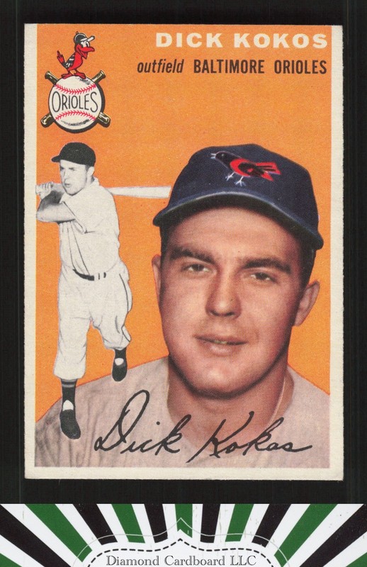 1954 Topps #106 Dick Kokos EX [GREAT EYE APPEAL] a, front
