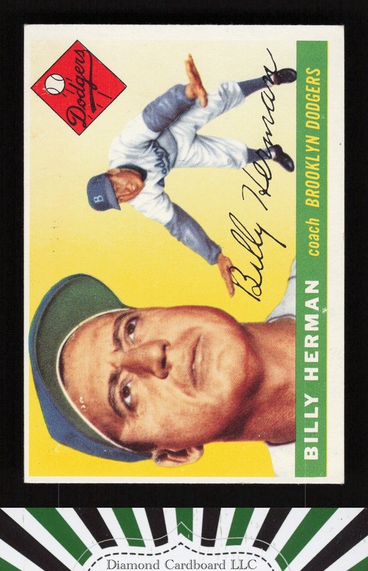 1955 Topps #19 Billy Herman VGEX+ n, front