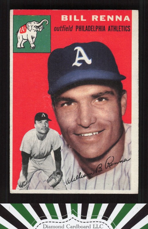 1954 Topps #112 Bill Renna VGEX i, front