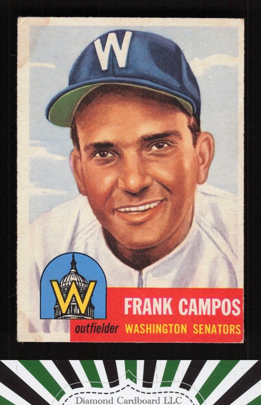 1953 Topps #51 Frank Campos VGEX (ST) b, front