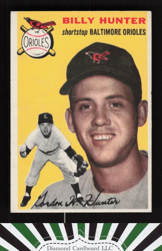 1954 Topps #48 Billy Hunter VGEX g, front
