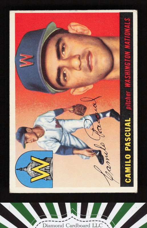 1955 Topps #84 Camilo Pascual VGEX j, front