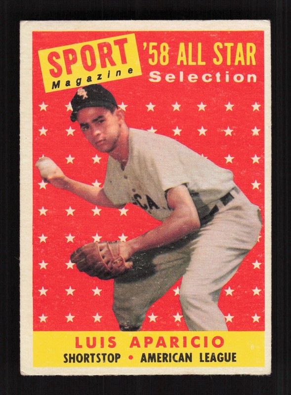 1958 Topps #483 Luis Aparicio VGEX g, front