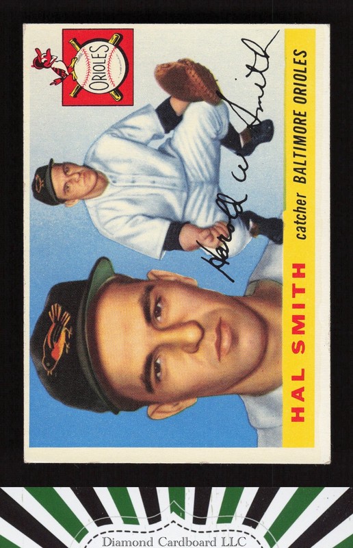1955 Topps #8 Hal Smith VGEX h, front