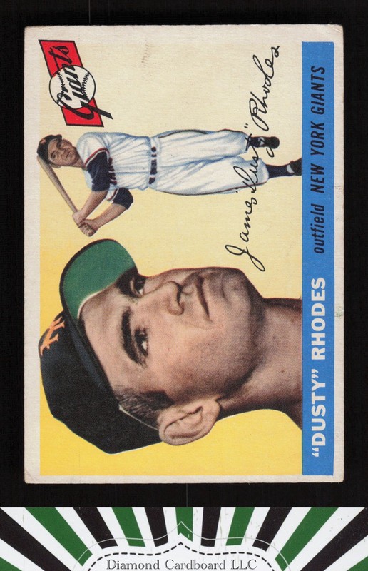 1955 Topps #1 Dusty Rhodes VG i, front