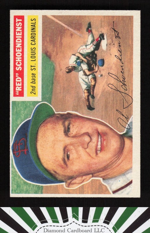 1956 Topps #165 Red Schoendienst EX p, front