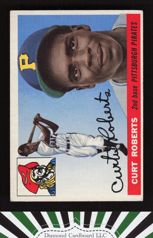 1955 Topps #107 Curt Roberts VGEX f, front