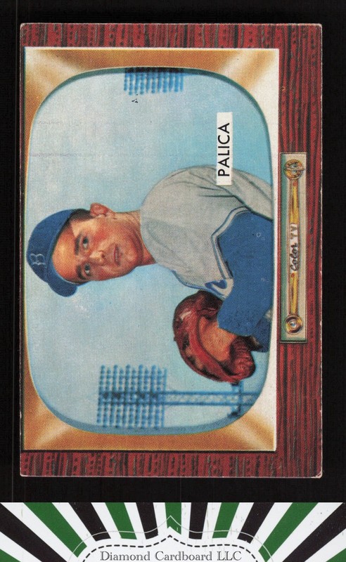1955 Bowman #195 Erv Palica VGEX, front