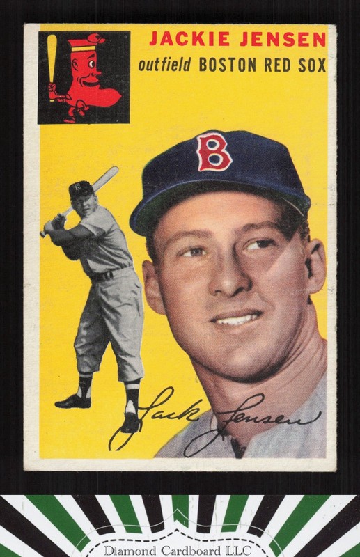 1954 Topps #80 Jackie Jensen VGEX k, front