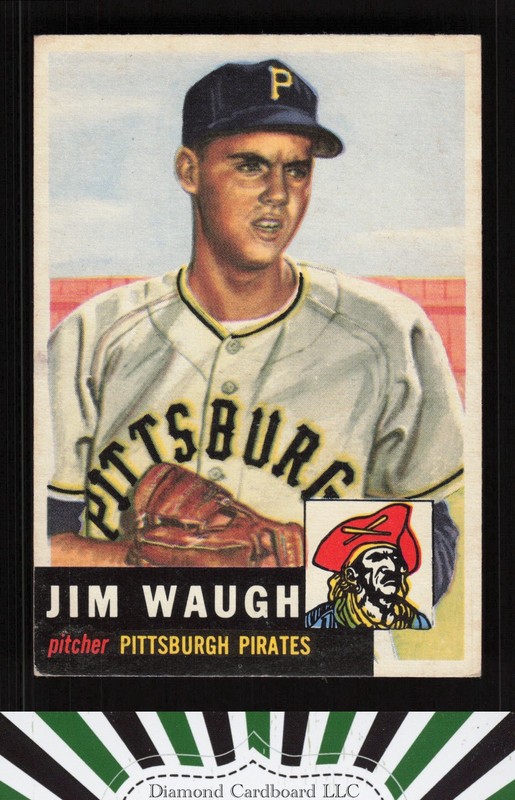 1953 Topps #178 Jim Waugh VGEX d, front
