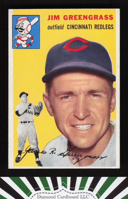 1954 Topps #22 Jim Greengrass VGEX+ g, front