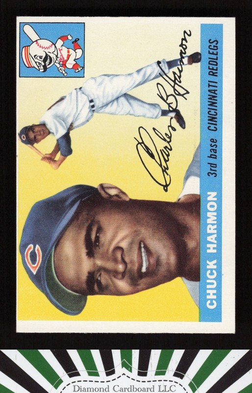 1955 Topps #82 Chuck Harmon EX r, front