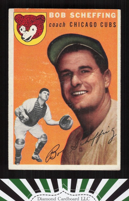 1954 Topps #76 Bob Scheffing VGEX i, front