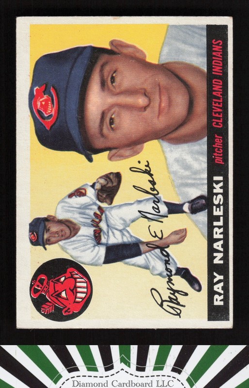 1955 Topps #160 Ray Narleski VGEX c, front