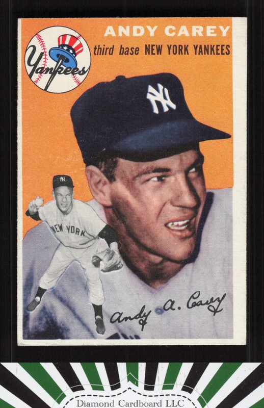 1954 Topps #105 Andy Carey EX f, front