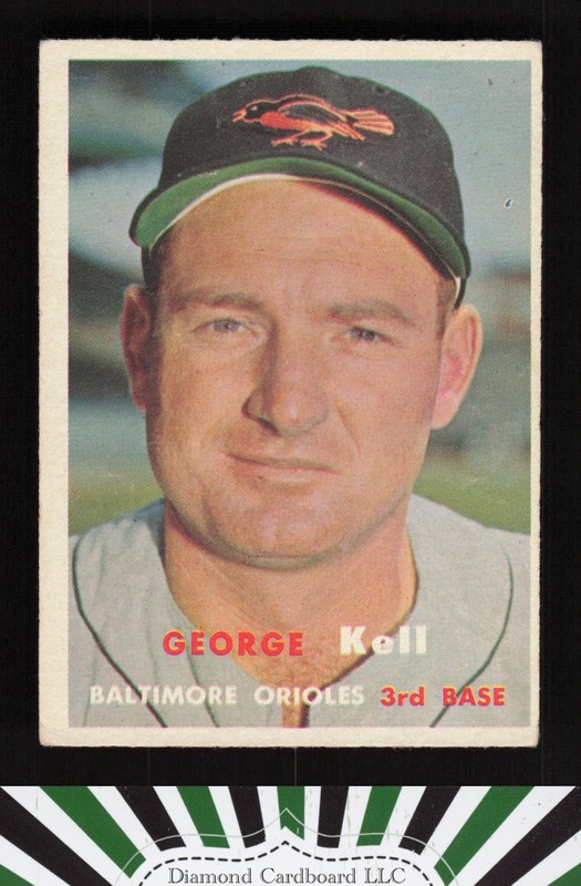 1957 Topps #230 George Kell VGEX g, front