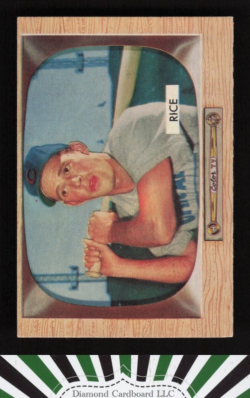 1955 Bowman #52 Hal Rice EX, front
