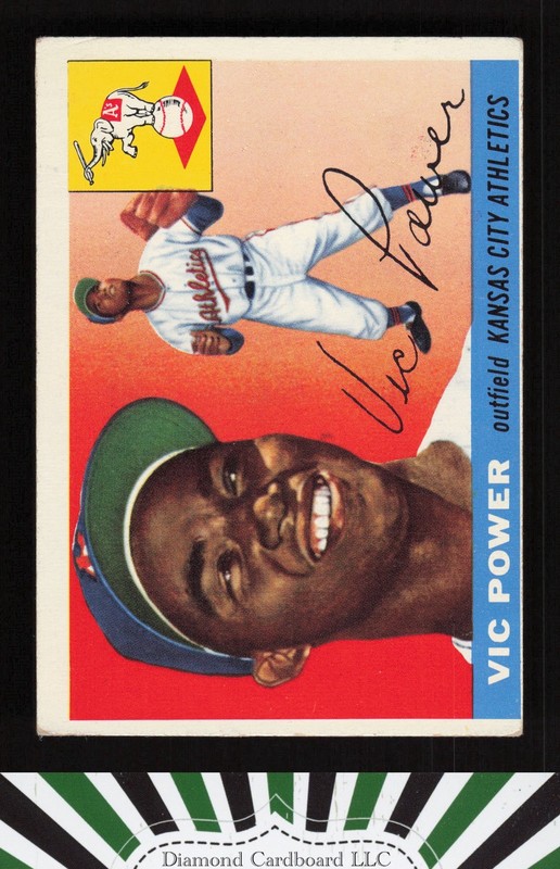 1955 Topps #30 Vic Power VGEX j, front
