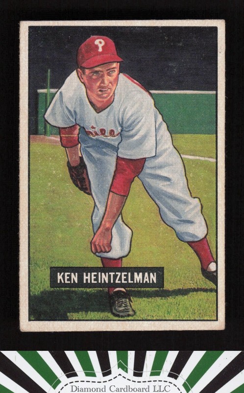 1951 Bowman #147 Ken Heintzelman VG+, front