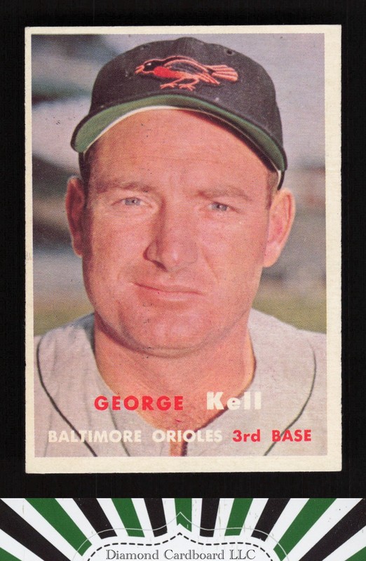 1957 Topps #230 George Kell VGEX m, front