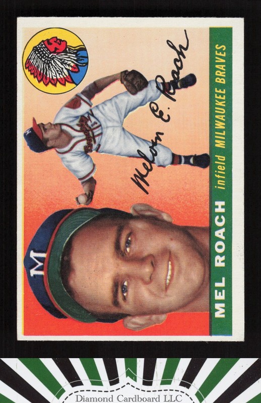 1955 Topps #117 Mel Roach VGEX+ o, front