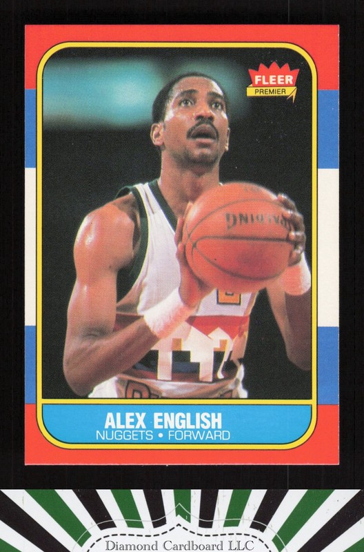 1986-87 Fleer #30 Alex English NM, front