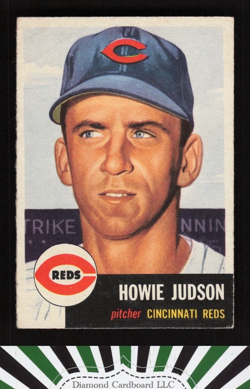 1953 Topps #12 Howie Judson GD a, front
