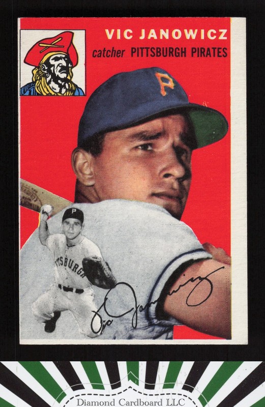 1954 Topps #16 Vic Janowicz EXMT (MC) m, front