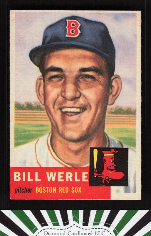 1953 Topps #170 Bill Werle EX c, front