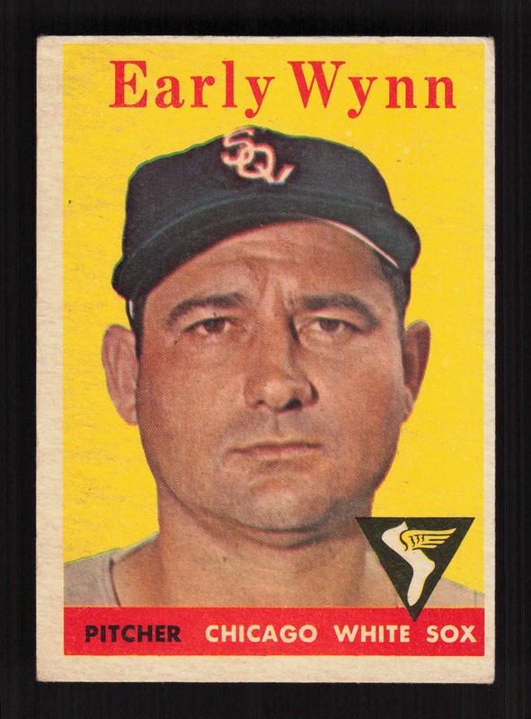 1958 Topps #100 Early Wynn White Letters VGEX g, front