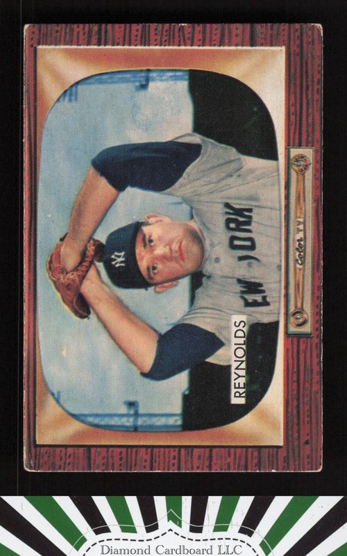 1955 Bowman #201 Allie Reynolds VG+, front