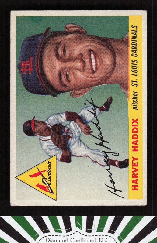1955 Topps #43 Harvey Haddix VGEX+ i, front