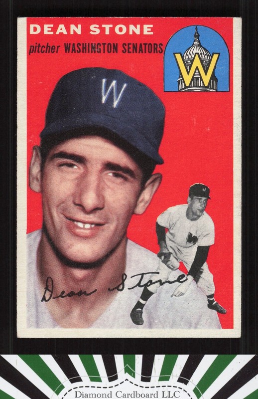 1954 Topps #114 Dean Stone EX l, front