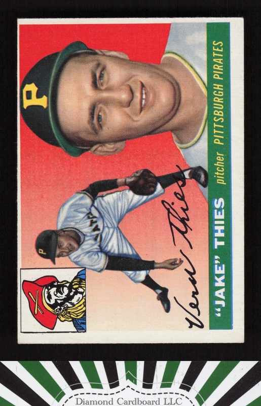 1955 Topps #12 Jake Thies VGEX+ l, front