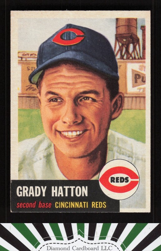 1953 Topps #45 Grady Hatton EXMT g, front