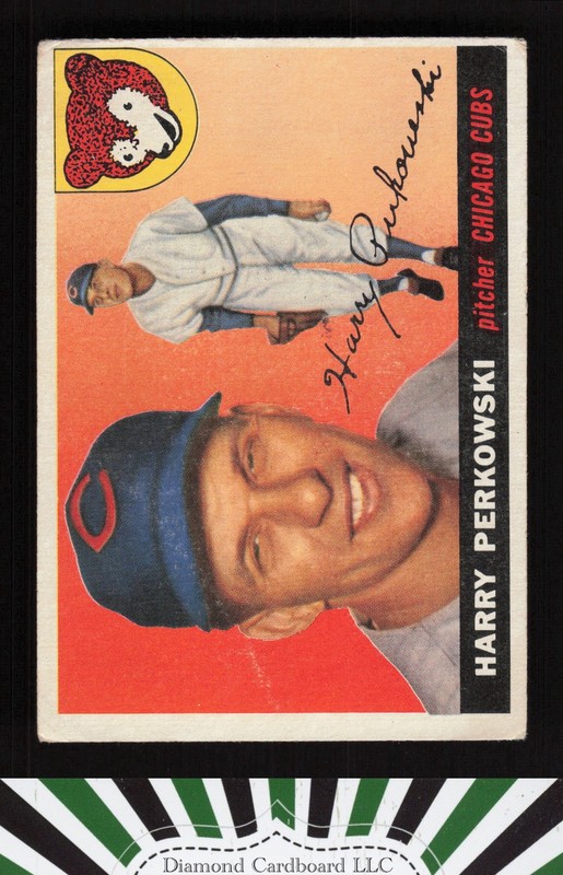 1955 Topps #184 Harry Perkowski GD c, front