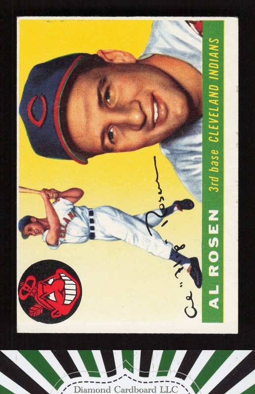 1955 Topps #70 Al Rosen VG e, front