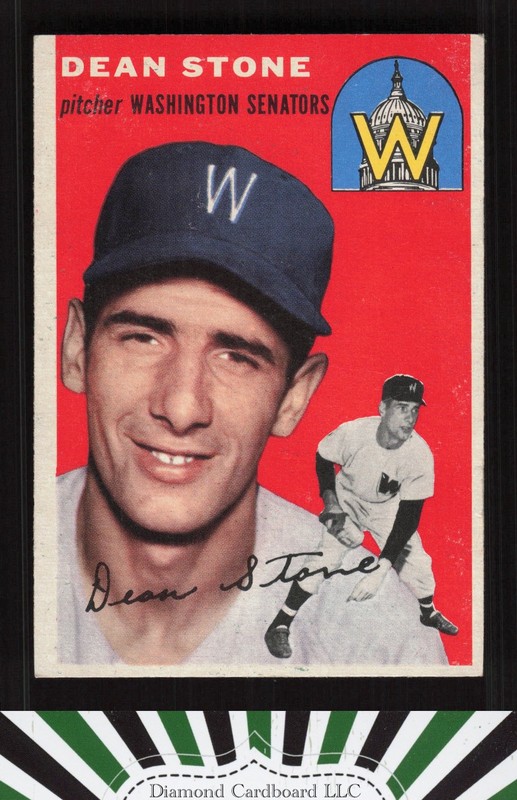 1954 Topps #114 Dean Stone GD+ g, front