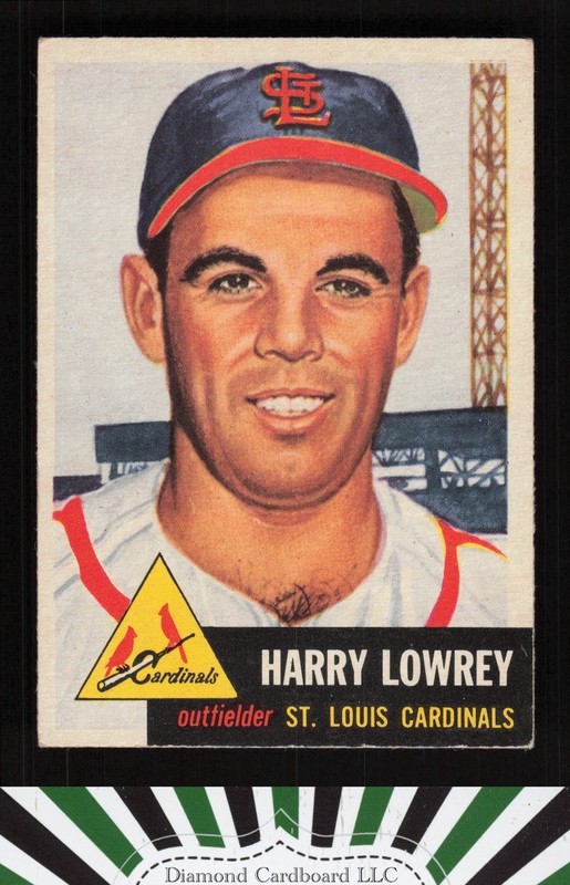 1953 Topps #16 Peanuts Lowrey VG d, front