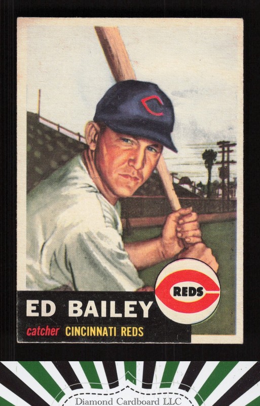 1953 Topps #206 Ed Bailey VGEX h, front