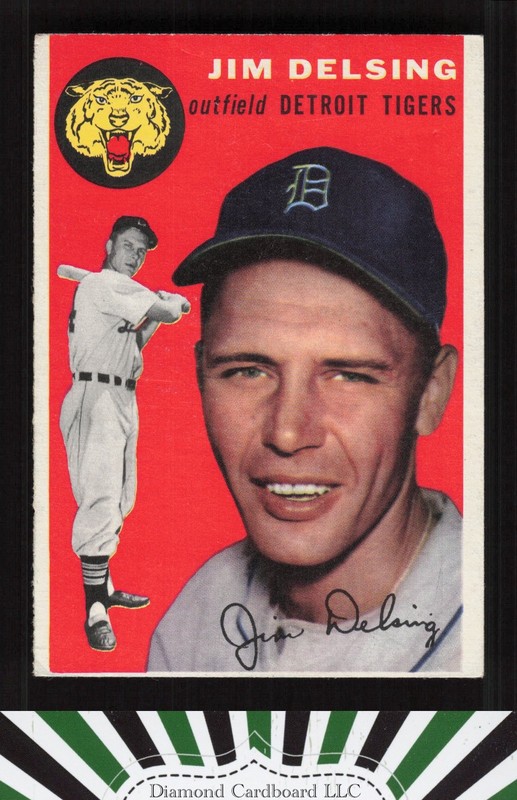1954 Topps #111 Jim Delsing VG+ k, front