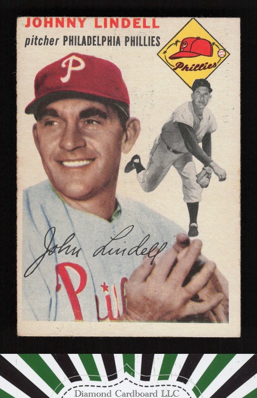 1954 Topps #51 Johnny Lindell GD b, front