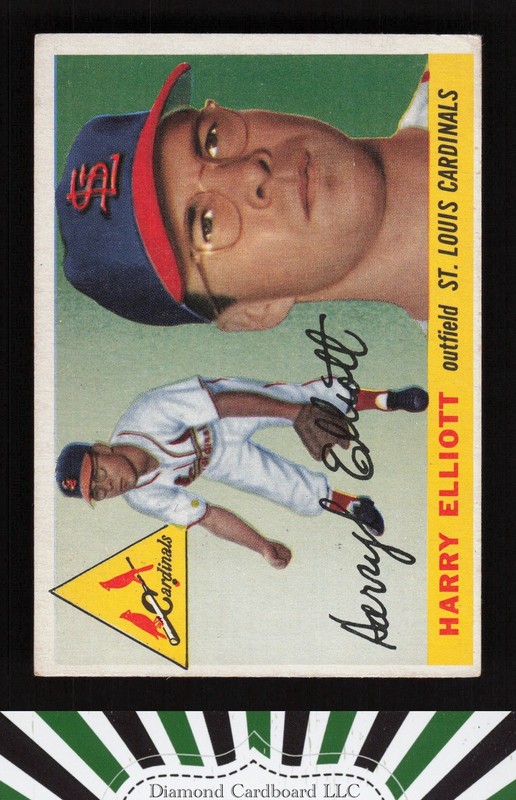 1955 Topps #137 Harry Elliott VG+ c, front
