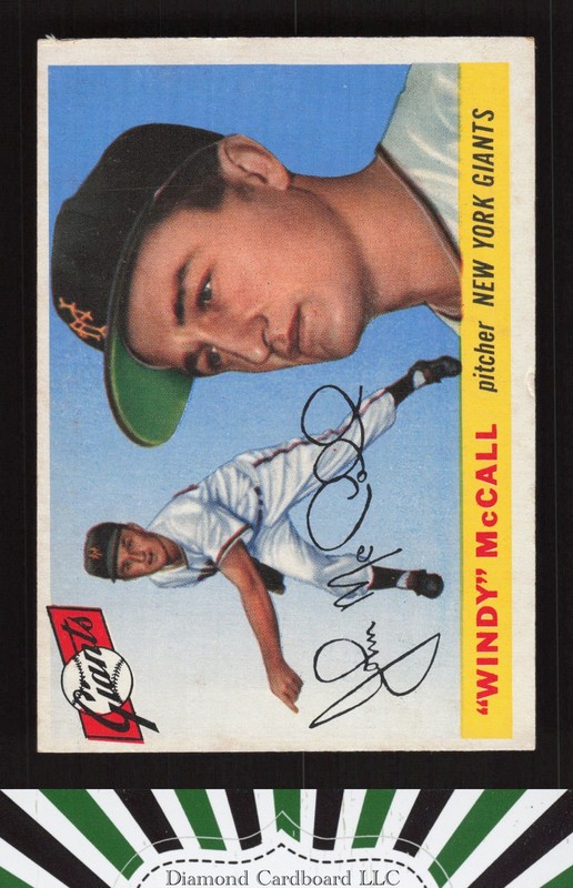 1955 Topps #42 Windy McCall VG+ i, front
