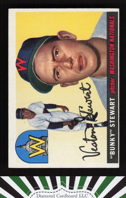 1955 Topps #136 Bunky Stewart VGEX e, front