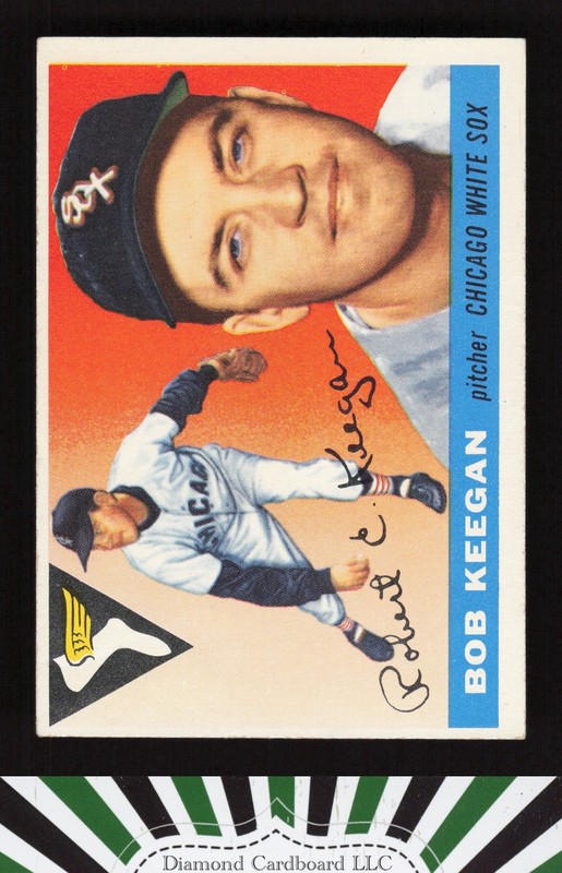1955 Topps #10 Bob Keegan EX m, front