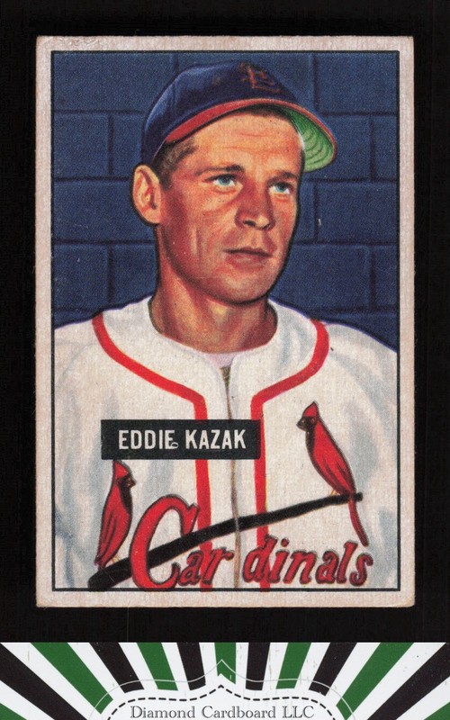 1951 Bowman #85 Eddie Kazak VG+ [CENTERED], front